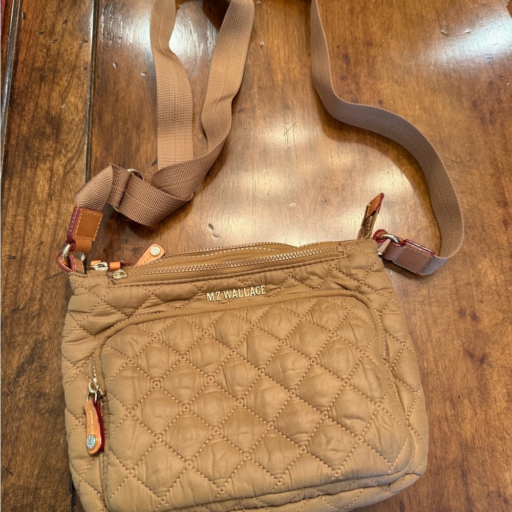 MZ Wallace Quilted Crossbody Bag in Brown - Picture 2 of 8